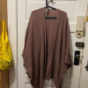 Purple Plus Size Shawl O/S